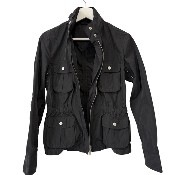 United Colors Of Benetton Black Utility Jacket Size 42 US 6 - Picture 1 of 17